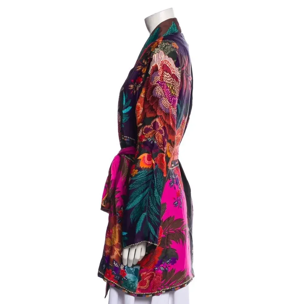 Farm Rio Flower Scarves Robe - Picture 2 of 4